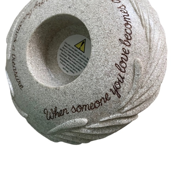 Memorial heavy stone candle holder - Picture 2 of 4